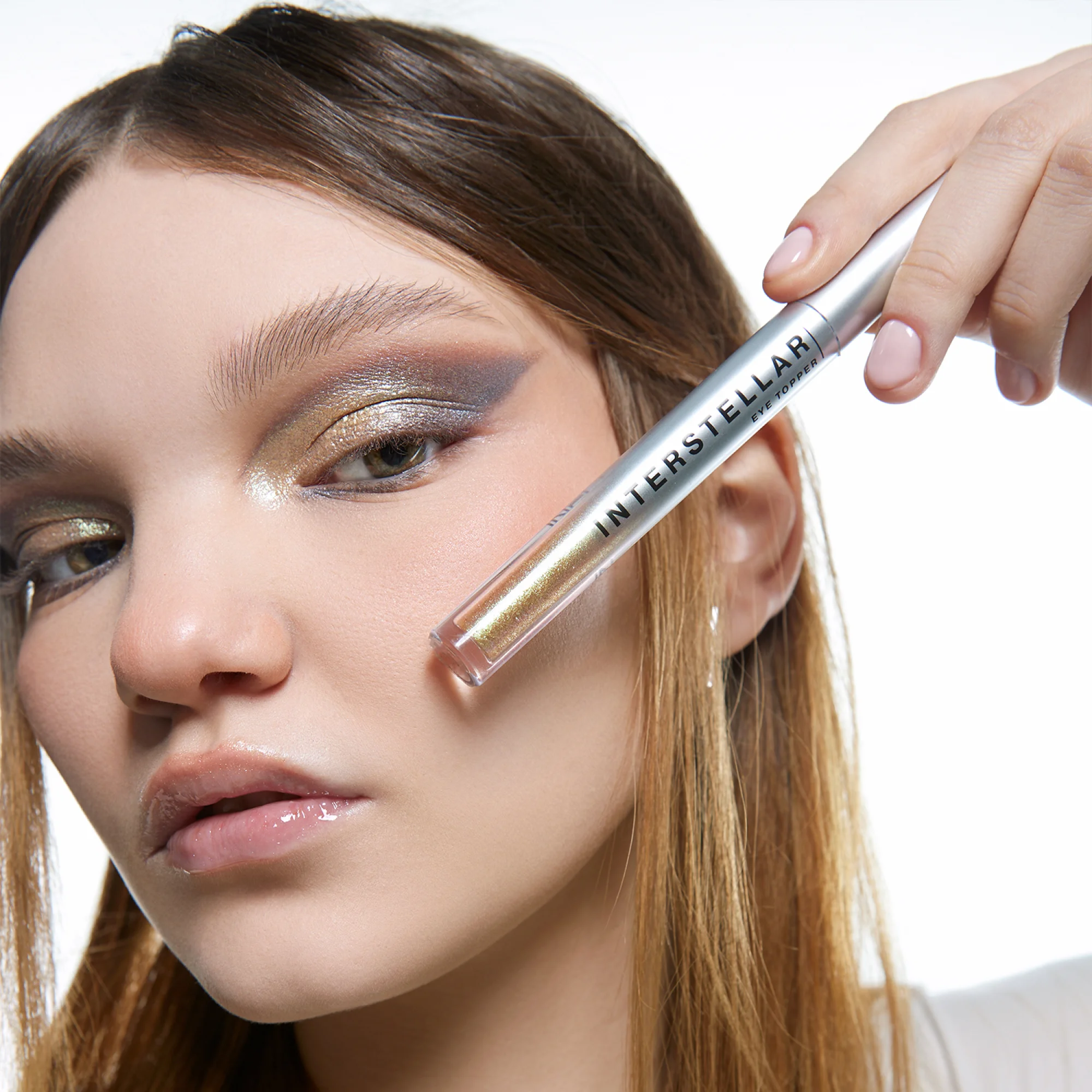 Жидкие тени Influence Beauty INTERSTELLAR, тон 05, золотисто-зеленый, 2,5 мл