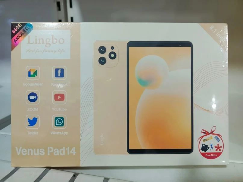 Планшет диагональ экрана: 8.1, 64 ГБ/4ГБ, Lingbo Venus Pad14