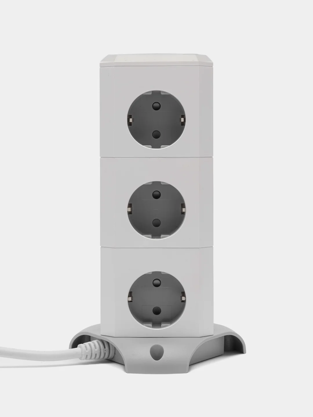 Сетевой фильтр Башня idealim 12 розеток, 2 USB, 1 TypeC, кабель 1,8 метра, серый