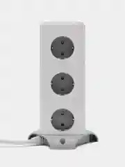 Сетевой фильтр Башня idealim 12 розеток, 2 USB, 1 TypeC, кабель 1,8 метра, серый