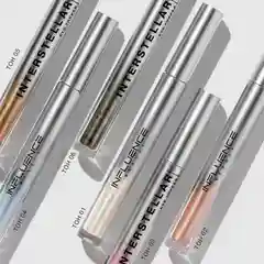 Тени для век INFLUENCE BEAUTY INTERSTELLAR жидкие, блестящие, тон 06 серебряный, 2,5 мл