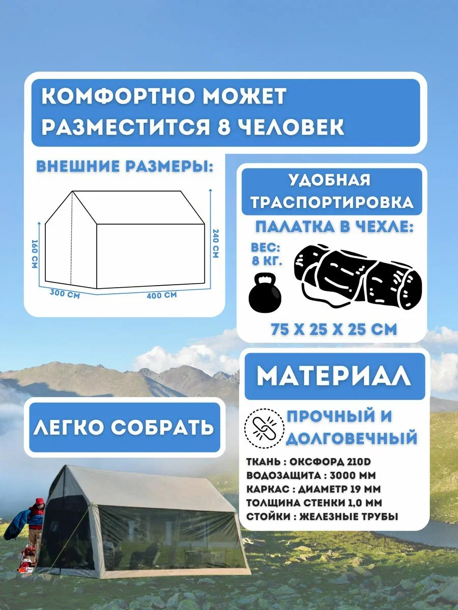 Шатер беседка для туризма