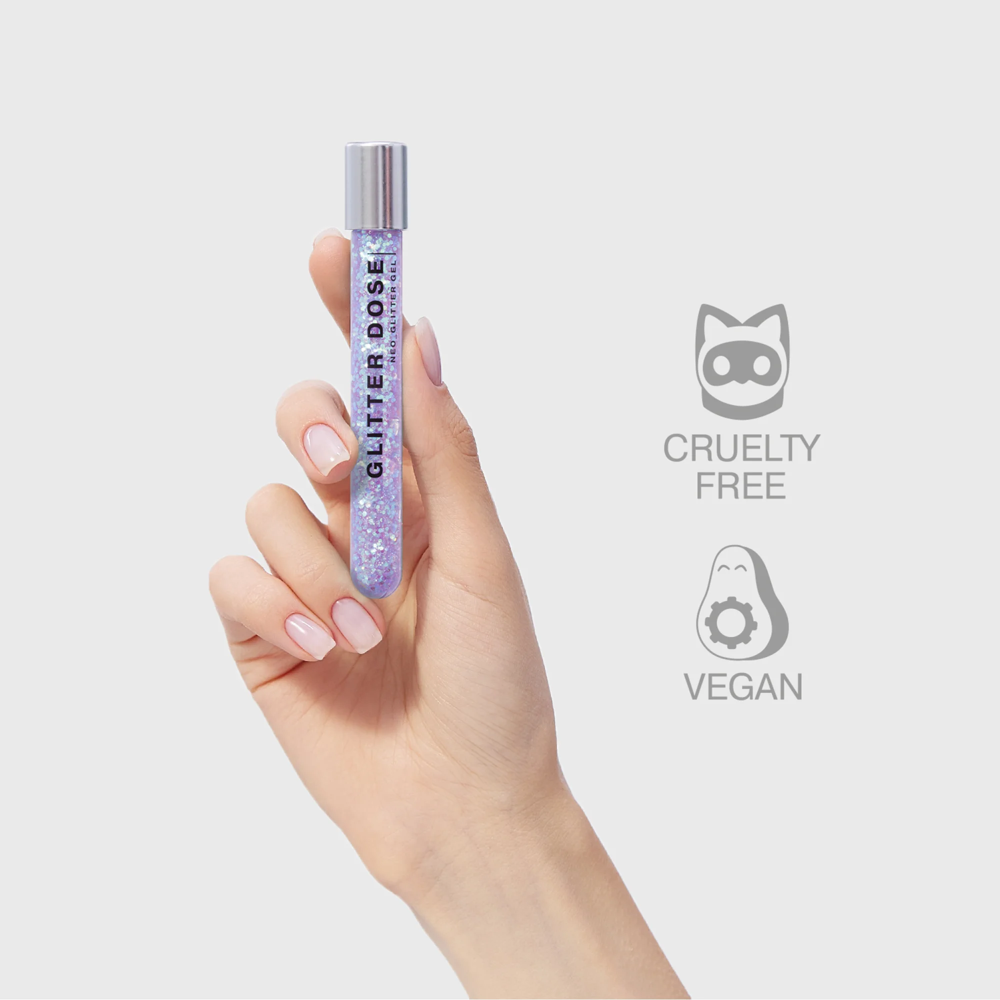 Глиттер для лица Influence Beauty Glitter Dose на гелевой основе, тон 06, фиолетовый, 7 мл