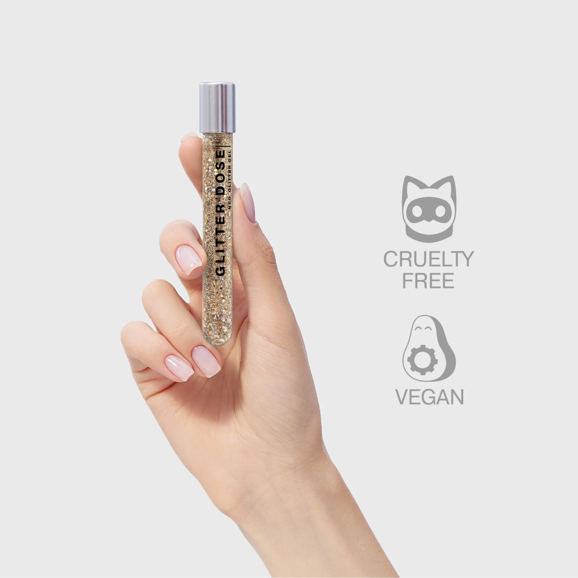 Глиттер жидкий Influence Beauty GLITTER DOSE на гелевой основе, тон 03, 6.5 мл