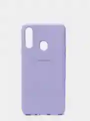 Лавандовый защитный силиконовый чехол Silikone Cover для Samsung A21