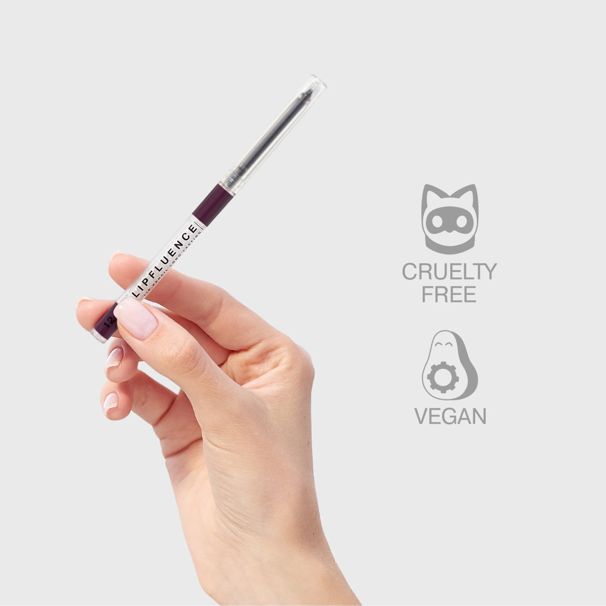 Карандаш для губ Influence Beauty LIPFLUENCE, тон 12, сливовый, 0,28 г