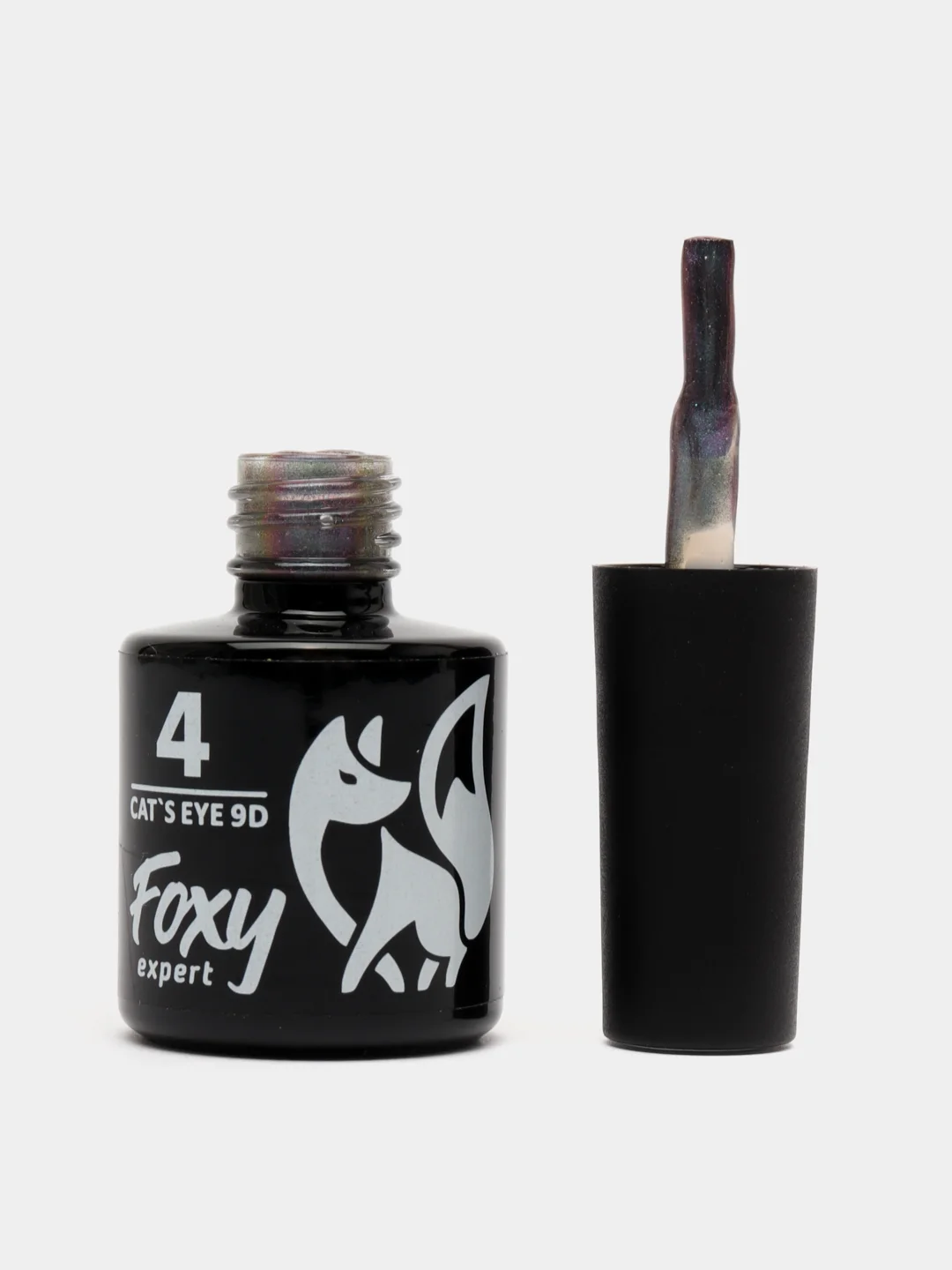 Бирюзовый гель лак  Foxy Expert кошачий глаз 9D (CATS EYE 9D) , 8 ml