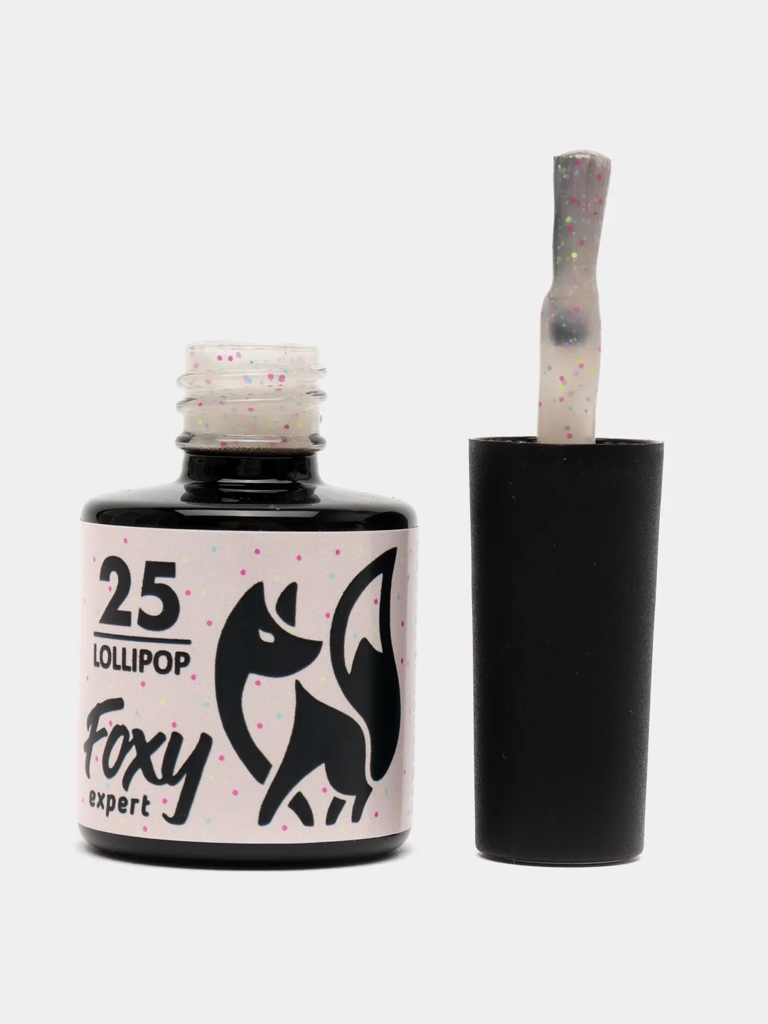 Светло-бежевый гель лак Foxy Expert LOLLIPOP светящийся в темноте 8ml