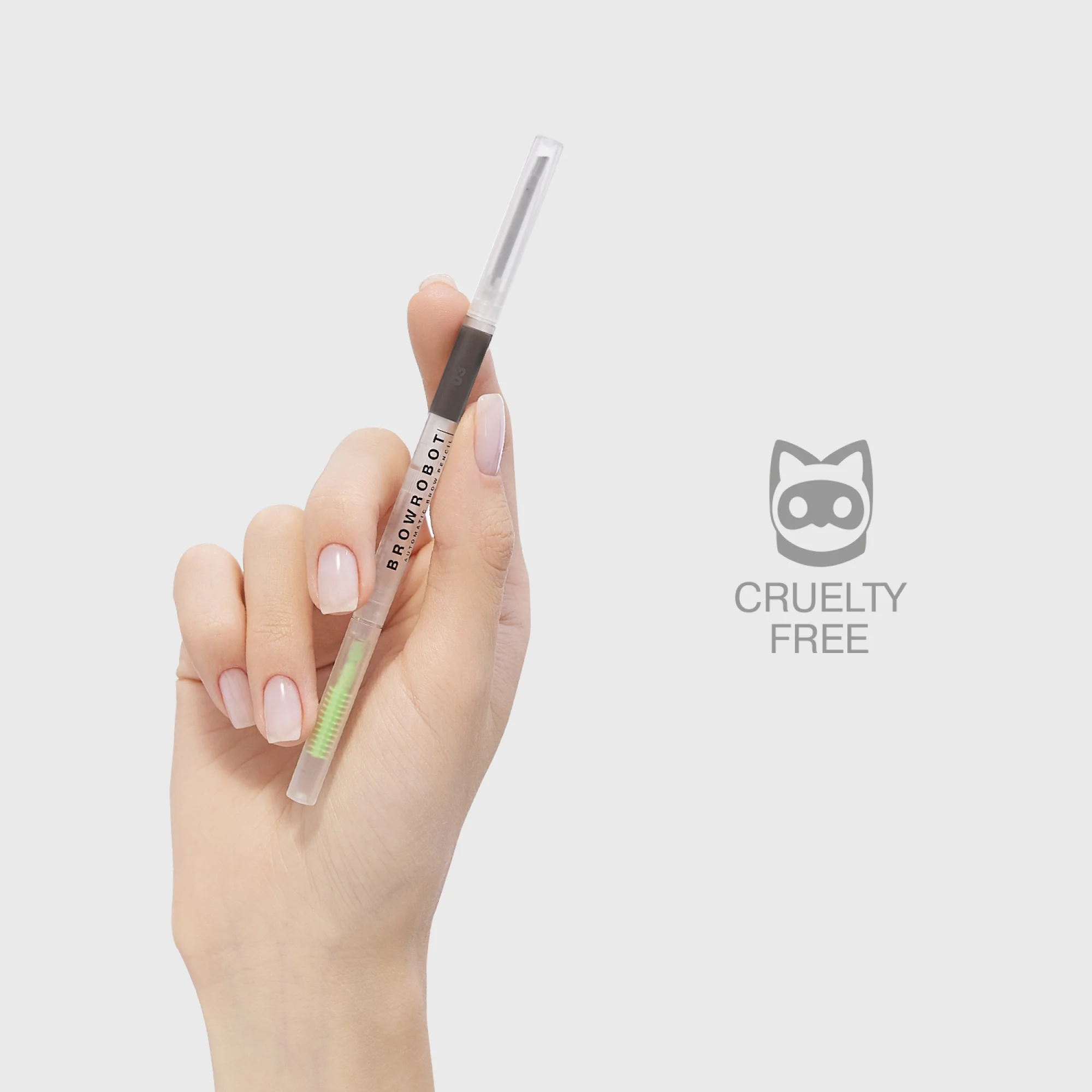 Карандаш для бровей Influence Beauty BROW ROBOT, тон 03, темно-русый, 0,1 г