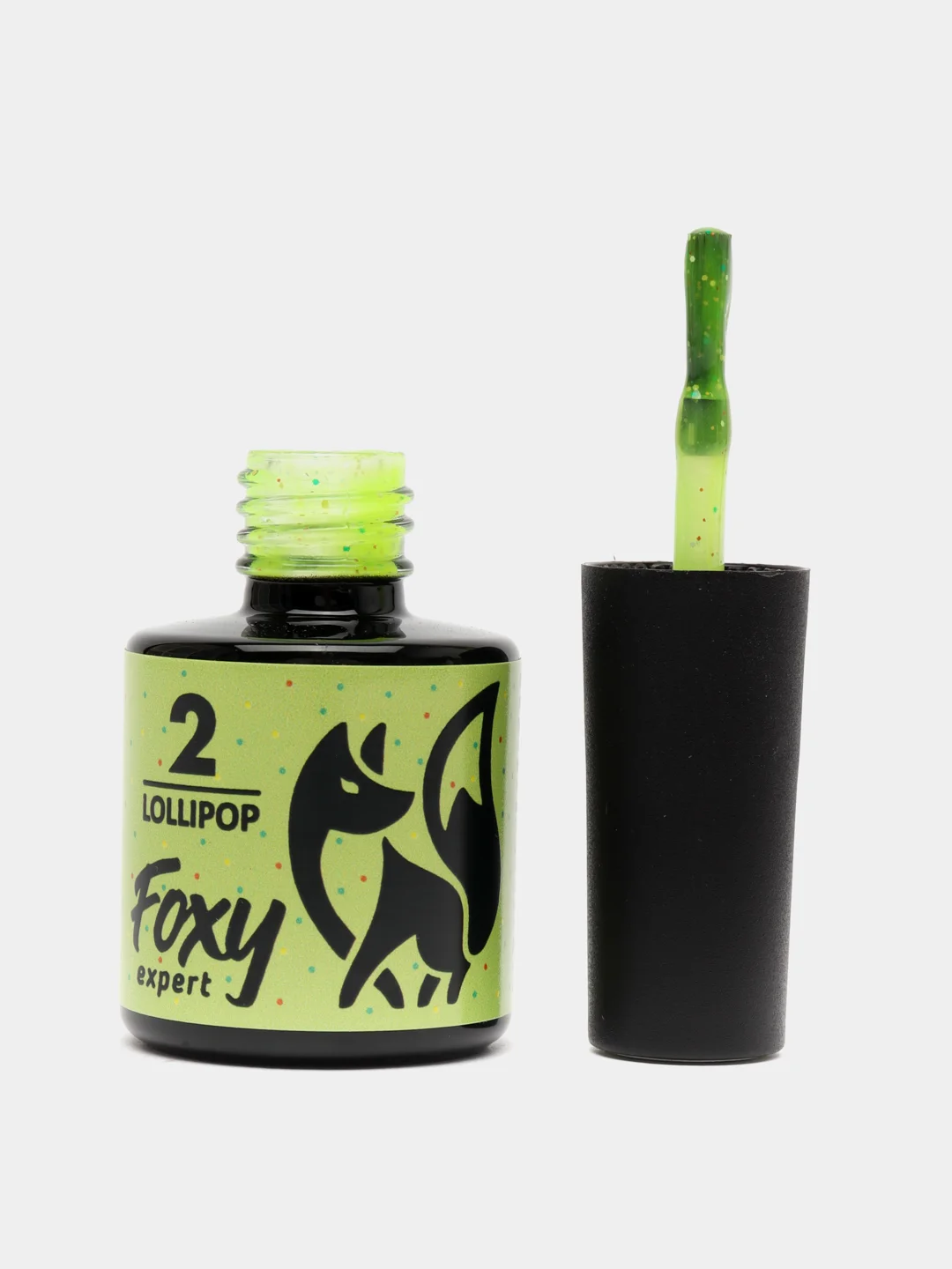 Желтый гель лак Foxy Expert LOLLIPOP светящийся в темноте 8ml