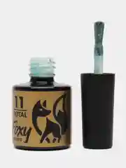 Бирюзовый гель-лак Foxy Expert Gel polish POTAL с поталью, 8 ml