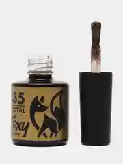 Светло-коричневый гель-лак Foxy Expert Gel polish POTAL с поталью, 8 ml
