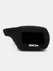 Черный чехол брелка сигнализации от Starline B9, B6, A91, А61 силиконовый