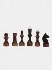 Шахматные фигуры обиходные, дерево, король 7.2 см, пешка 4.5 см, d-2 см