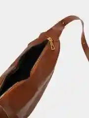 Коричневый сумка мешок через плечо