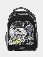 Черный рюкзак школьный ErichKrause 15L Dinosaur с мешком и пеналом 51606/1
