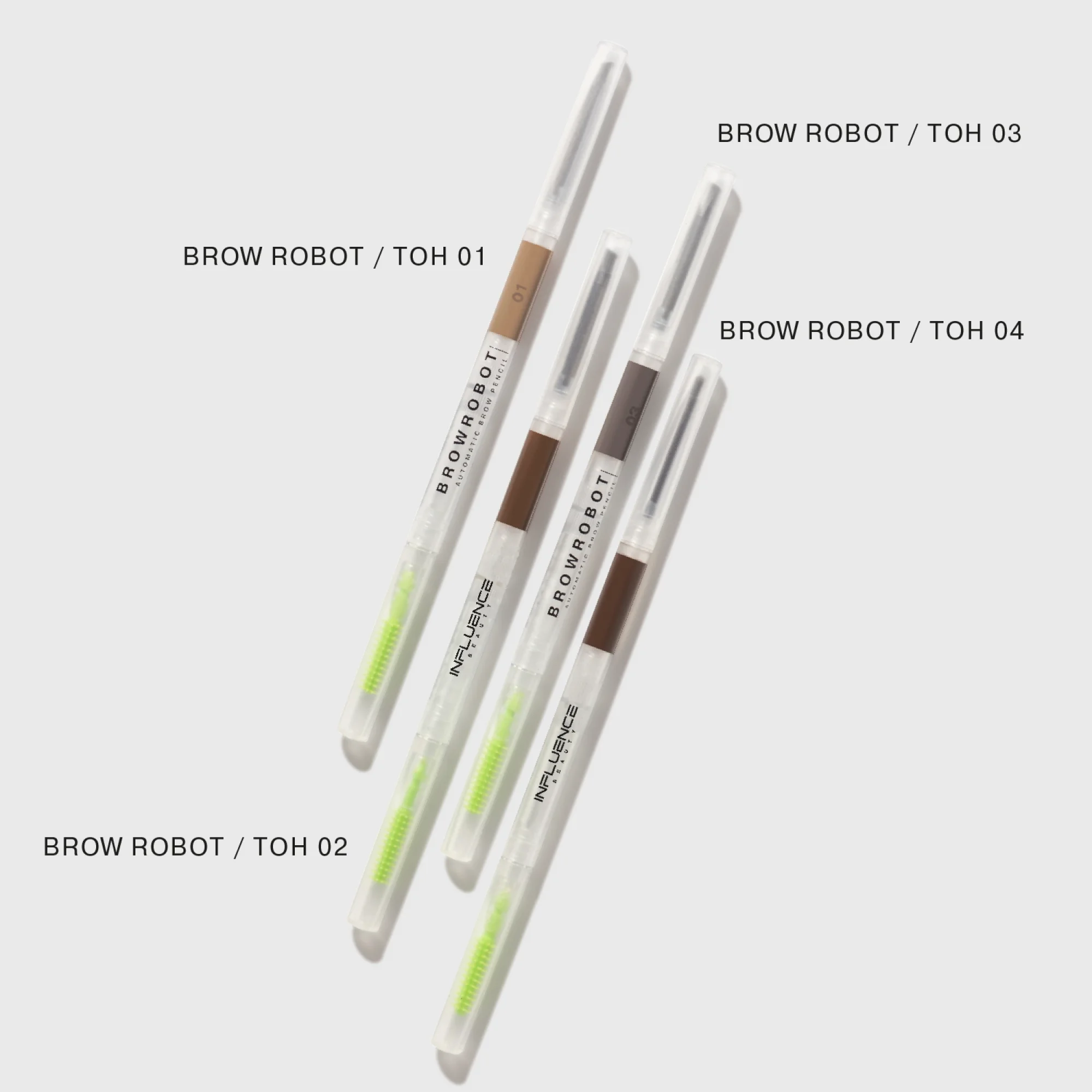 Карандаш для бровей Influence Beauty BROW ROBOT, тон 01, светло-русый, 0,1 г