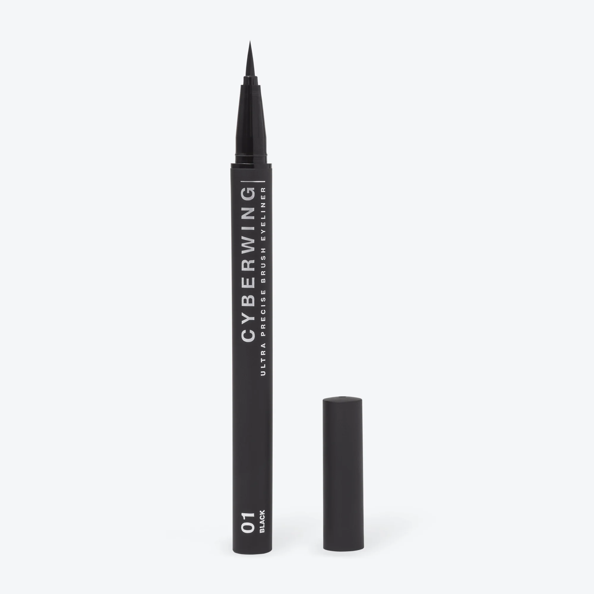 Подводка для глаз Influence Beauty CYBERWING, ультратонкая кисть, тон 01, черный, 0,5 мл
