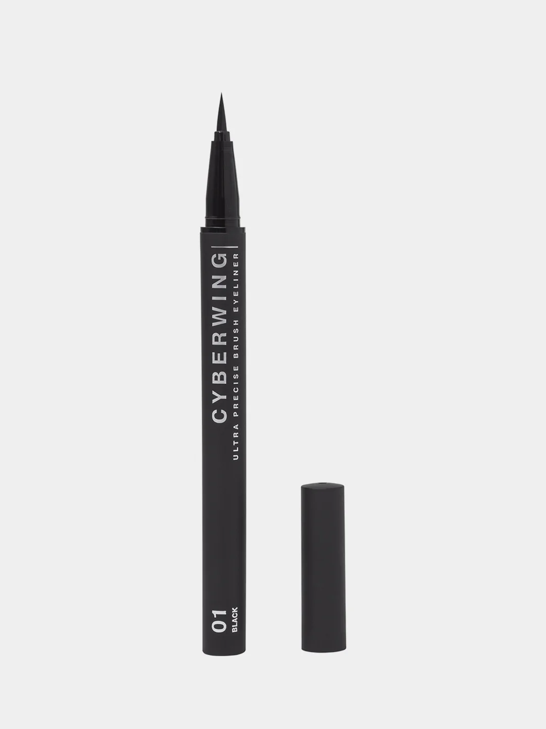 Подводка для глаз Influence Beauty CYBERWING, ультратонкая кисть, тон 01, черный, 0,5 мл