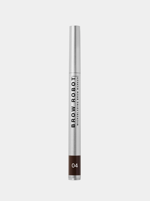 Маркер для бровей Influence Beauty BROW ROBOT, тон 04, темно-коричневый, 0,7 мл