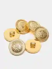 Лимонный пуговицы на ножке с жемчугом " шанель" d = 20 мм