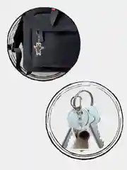 Белый брелок котенок, кот, кошка, мем, брелок на сумку, на рюкзак, на ключи, милый брелок