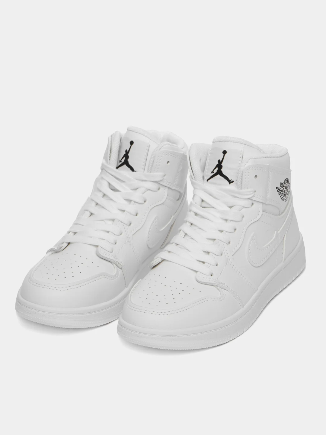 Белый кроссовки женские высокие Nike, Air Jordan