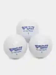 Мячи для гольфа "Soft Feel" PGM, двухкомпонентные, d=4.3 см, набор 3 шт, белые