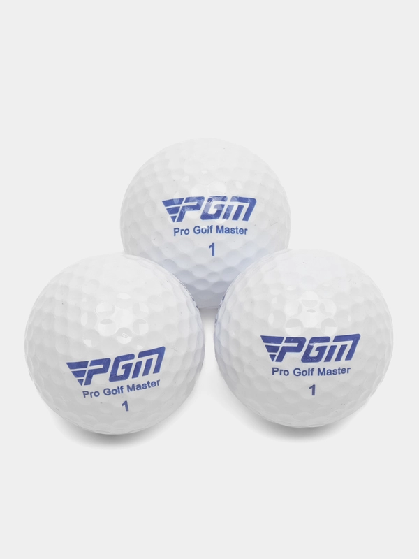 Мячи для гольфа "Soft Feel" PGM, двухкомпонентные, d=4.3 см, набор 3 шт, белые