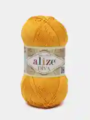 Желтый пряжа Alize Diva 100% Микрофибра 100г 350м