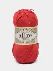 Коралловый пряжа Alize Diva 100% Микрофибра 100г 350м