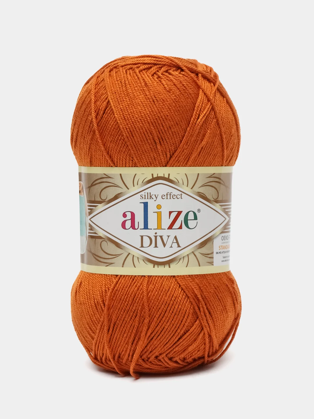 Медный пряжа Alize Diva 100% Микрофибра 100г 350м
