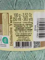 Мятный пряжа Alize Diva 100% Микрофибра 100г 350м