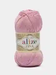 Розовый пряжа Alize Diva 100% Микрофибра 100г 350м