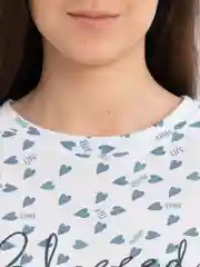 Голубой домашний костюм женский с брюками