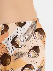 Песочный хаки пижама с шортами, женская