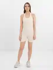 Кремовый комбинезон женский, спортивный