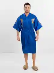 Синий мужской халат