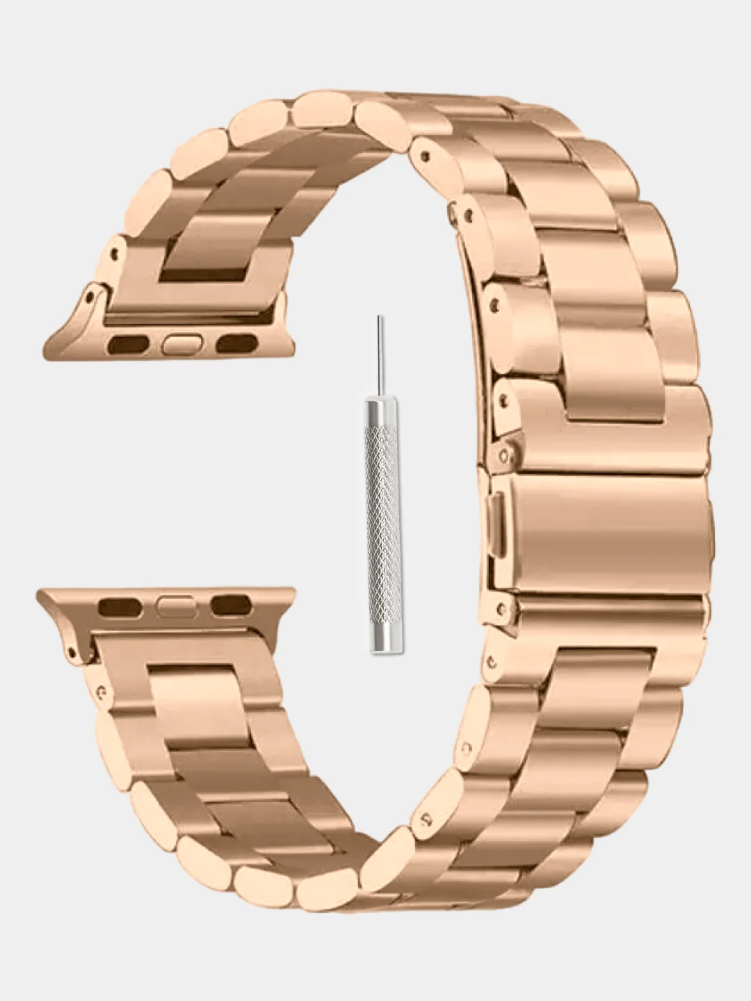 Бронзовый ремешок для смарт-часов Apple Watch, стальной, блочный, металлический, 38-49 мм, ULTRA