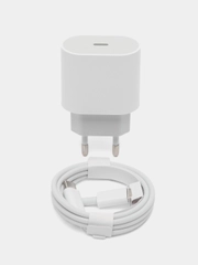 Блок питания с кабелем для iPhone 15/15 Plus/15 Pro/15 Pro Max,20W,Type-C, быстрая зарядка