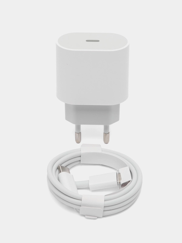 Блок питания с кабелем для iPhone 15/15 Plus/15 Pro/15 Pro Max,20W,Type-C, быстрая зарядка