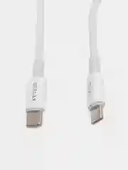 Белый зарядный кабель Type-C to Type-C 60W 3А быстрая зарядка, белый