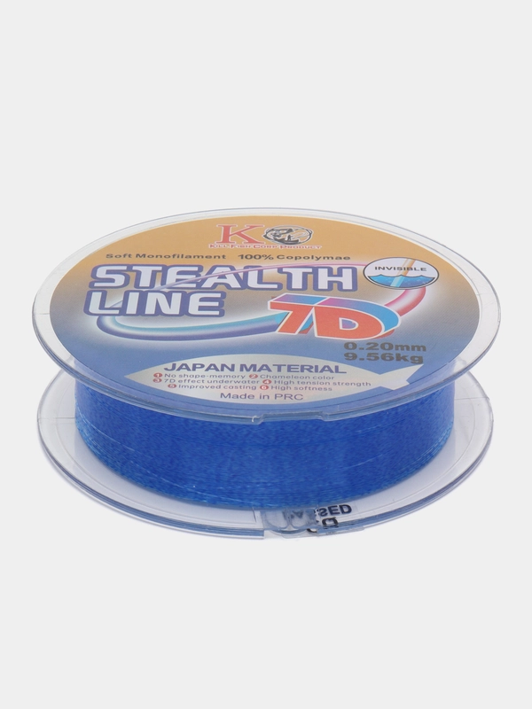 Леска рыболовная Stealth line 3D, монофильная, прозрачная, 100 м