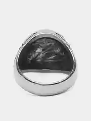 Серебряный кольцо перстень мужское из стали
