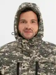 Зелёный хаки костюм горка, зимний, мужской, камуфляж