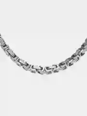 Серебряный цепь мужская массивная из стали