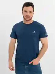 Темно-синий футболка с принтом адидас, найк