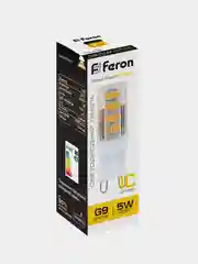 Лампа светодиодная Feron LB-432, 5W, цоколь G9