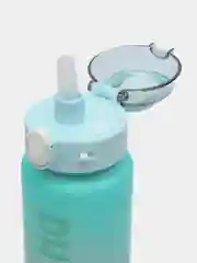 Бирюзовый бутылка для воды и напитков 1000 мл, 4 цвета / Спортивная бутылка с трубочкой