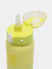 Лимонный бутылка для воды и напитков 1000 мл, 4 цвета / Спортивная бутылка с трубочкой